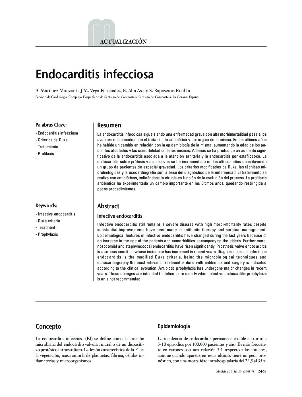 Endocarditis infecciosa