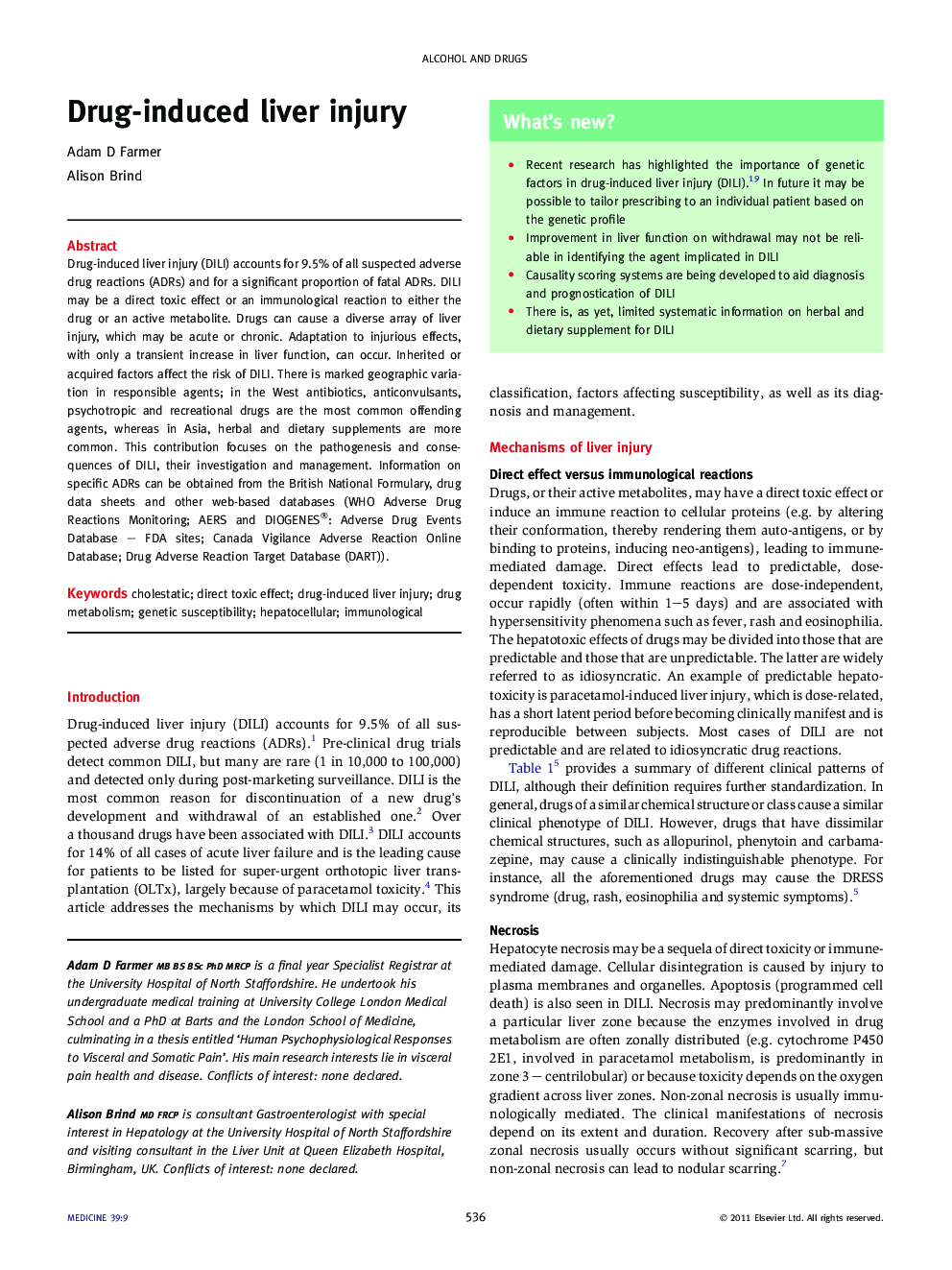 Drug-induced liver injury