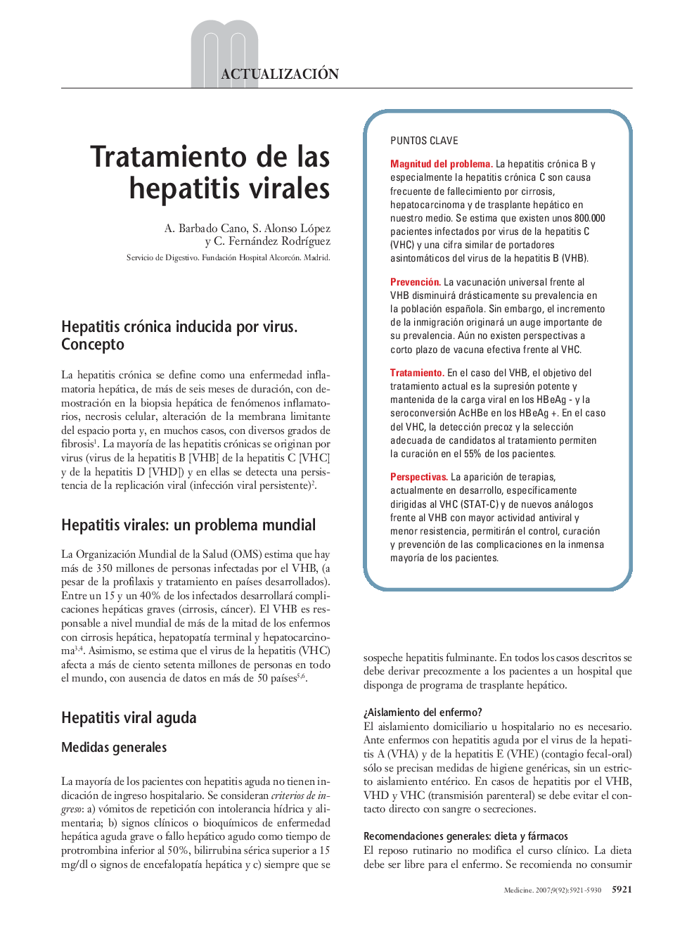 Tratamiento de las hepatitis virales