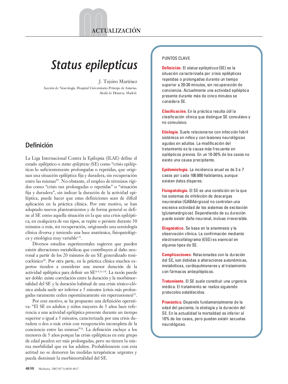 Status epilepticus