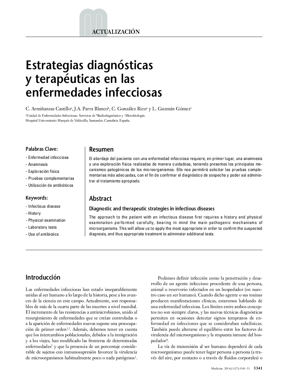 Estrategias diagnósticas y terapéuticas en las enfermedades infecciosas