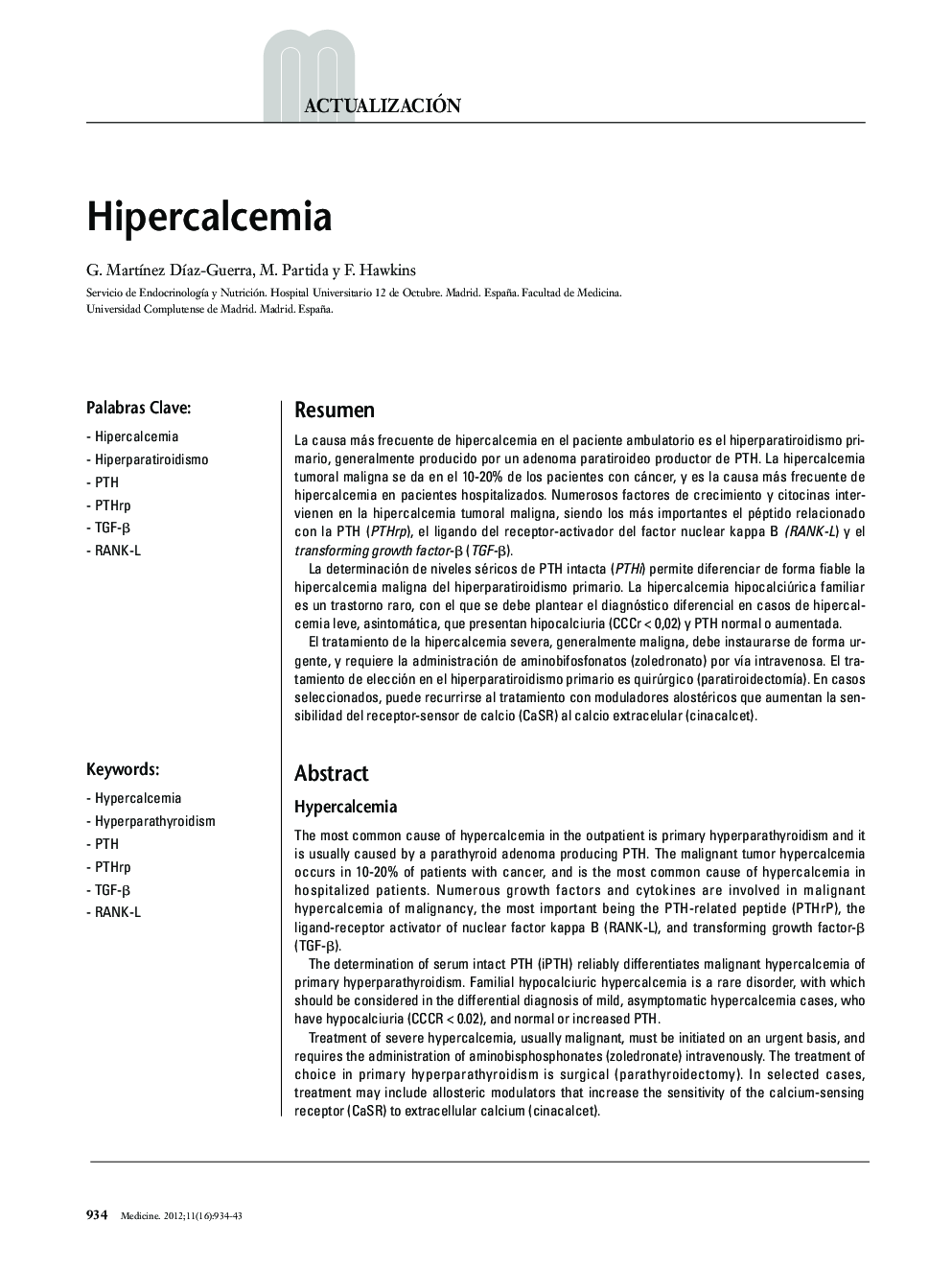 Hipercalcemia