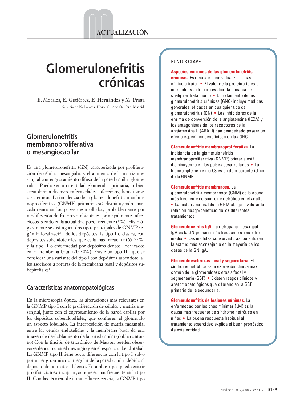 Glomerulonefritis crónicas