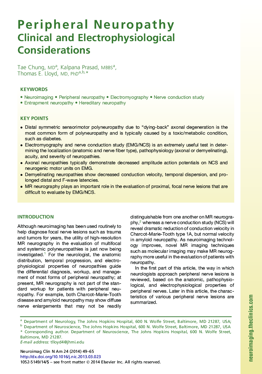 Peripheral Neuropathy