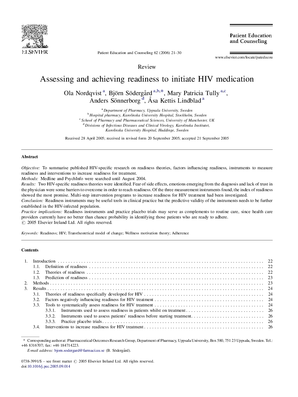 Assessing and achieving readiness to initiate HIV medication