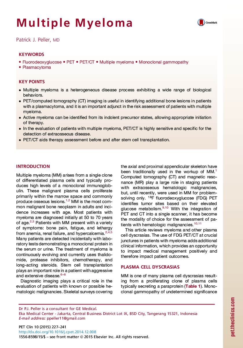 Multiple Myeloma