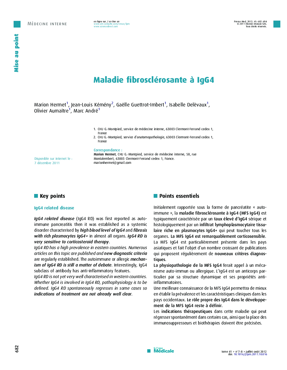 Maladie fibrosclérosante à IgG4