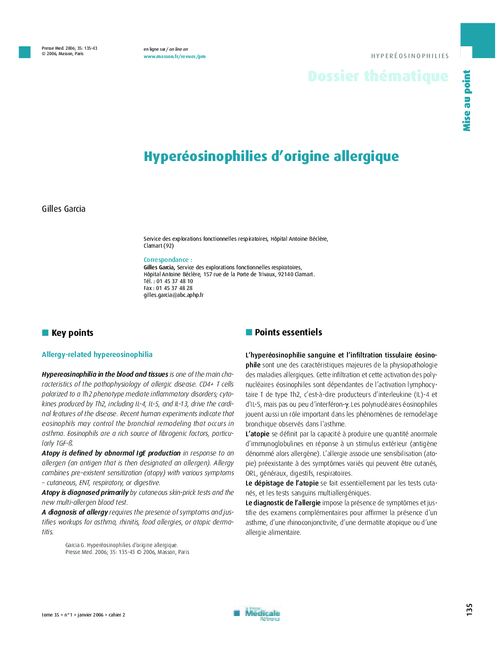 Hyperéosinophilies d’origine allergique