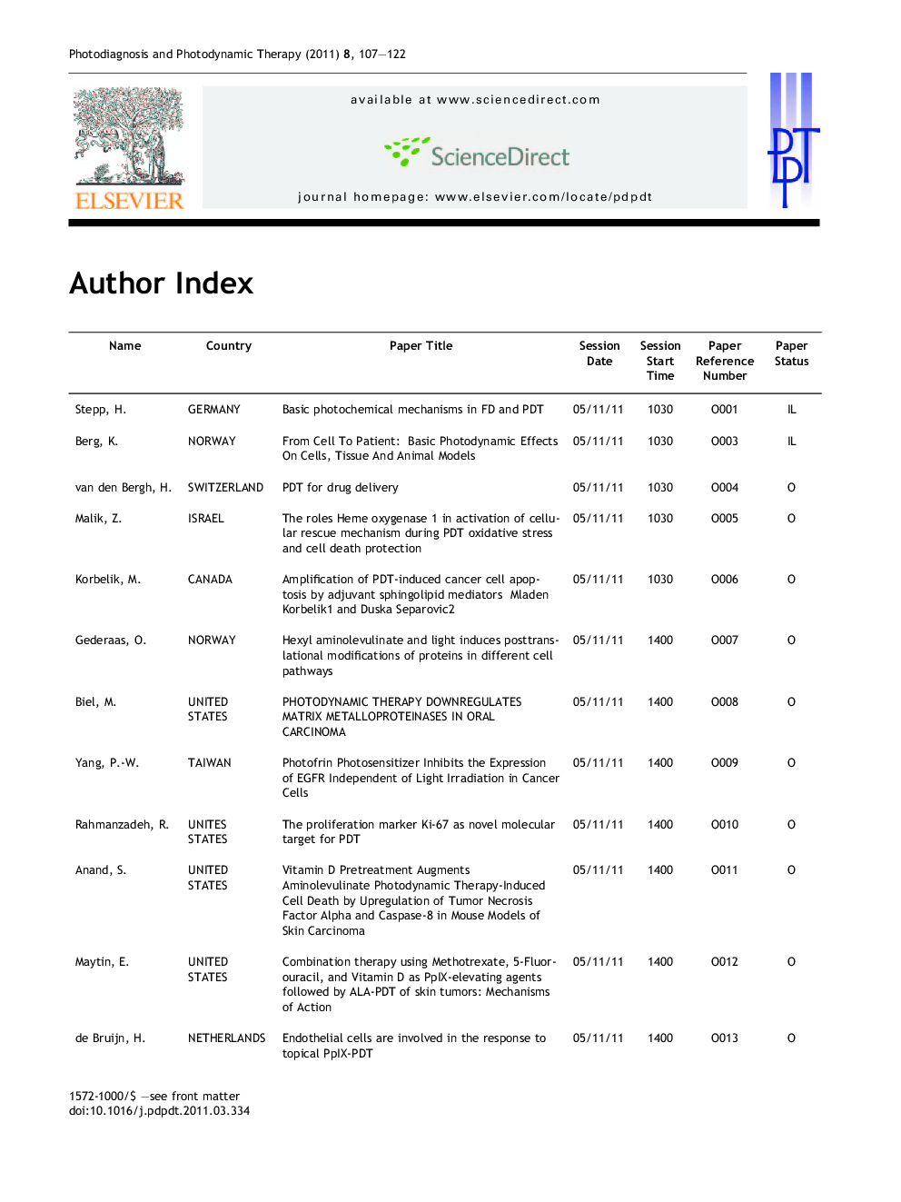 Author Index