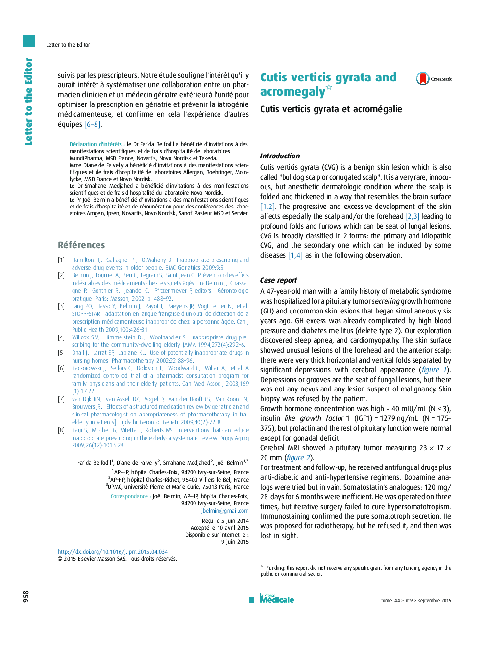 Cutis verticis gyrata and acromegaly