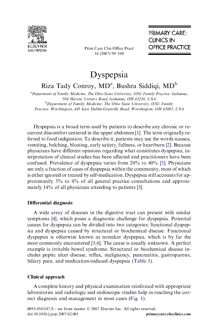 Dyspepsia