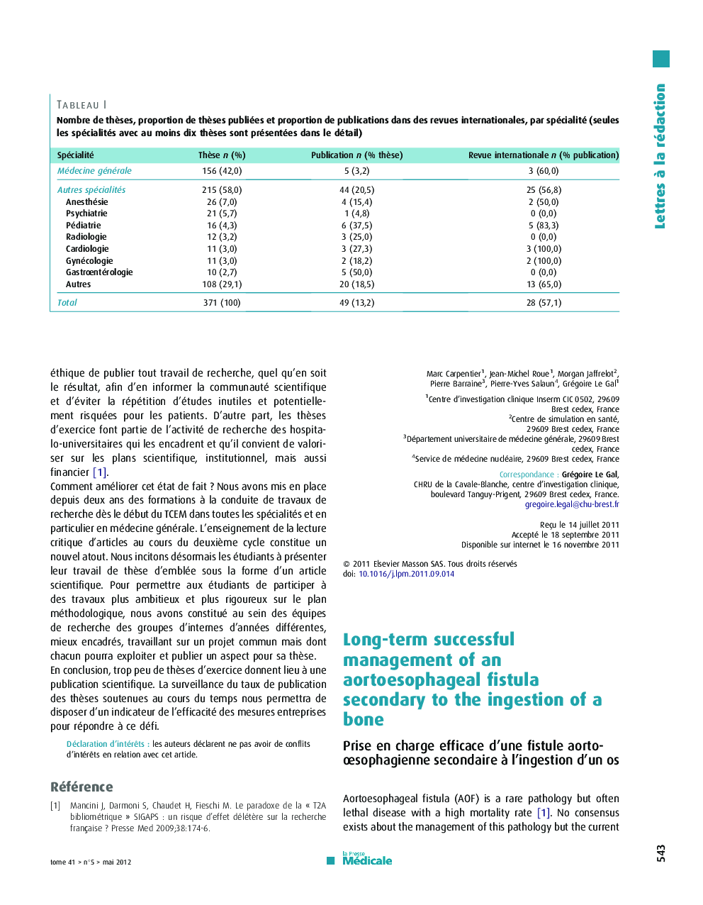 Long-term successful management of an aortoesophageal fistula secondary to the ingestion of a bone