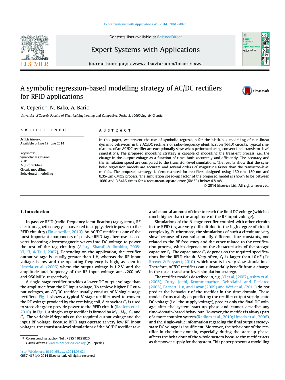 A symbolic regression-based modelling strategy of AC/DC rectifiers for RFID applications