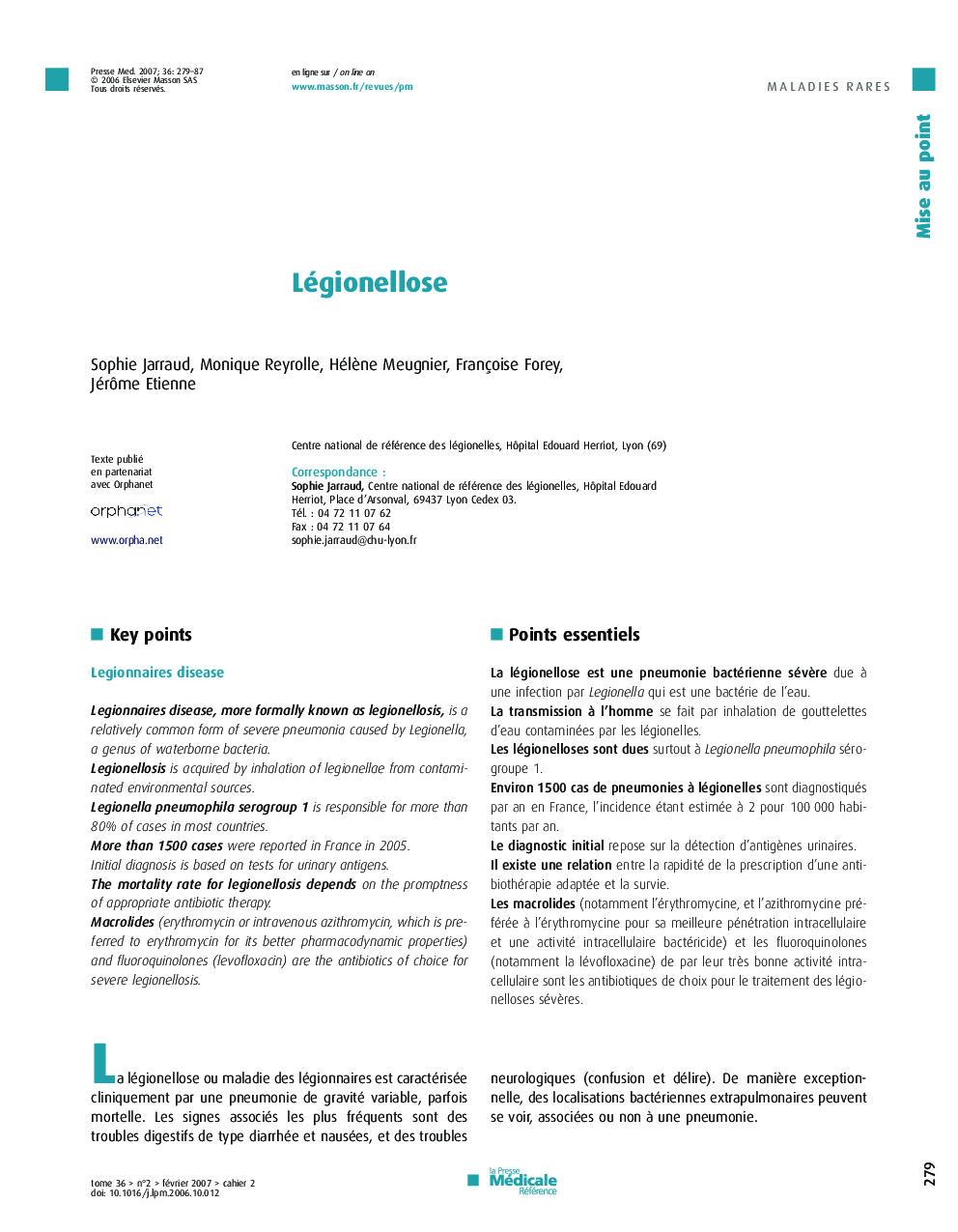 Légionellose  