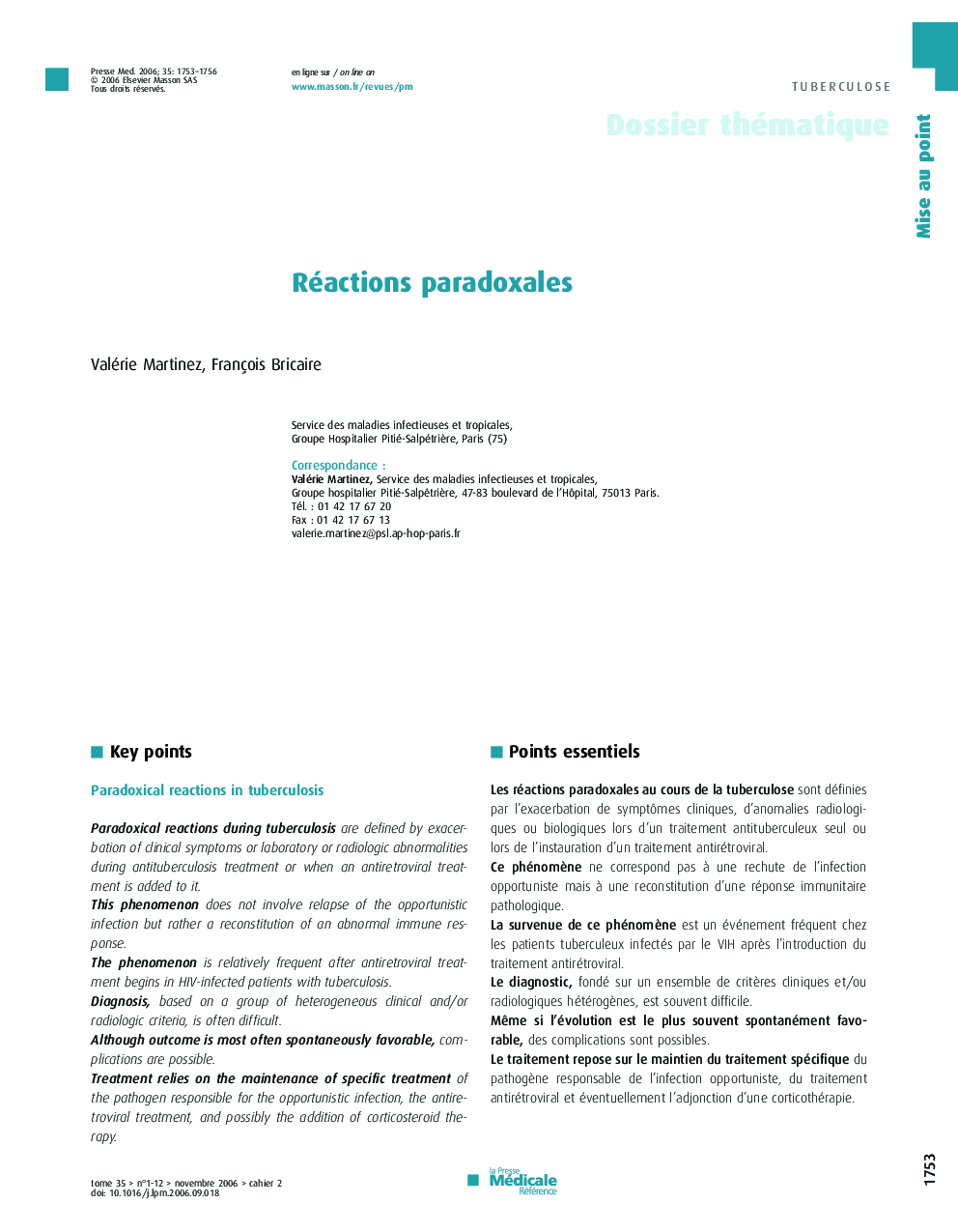 Réactions paradoxales