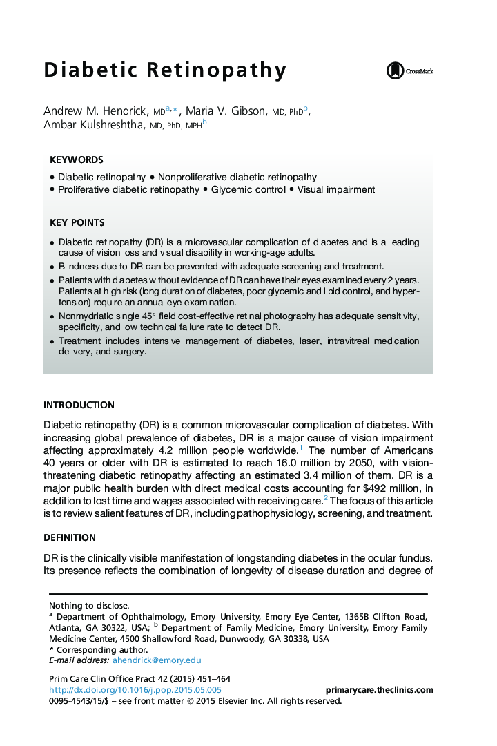 Diabetic Retinopathy