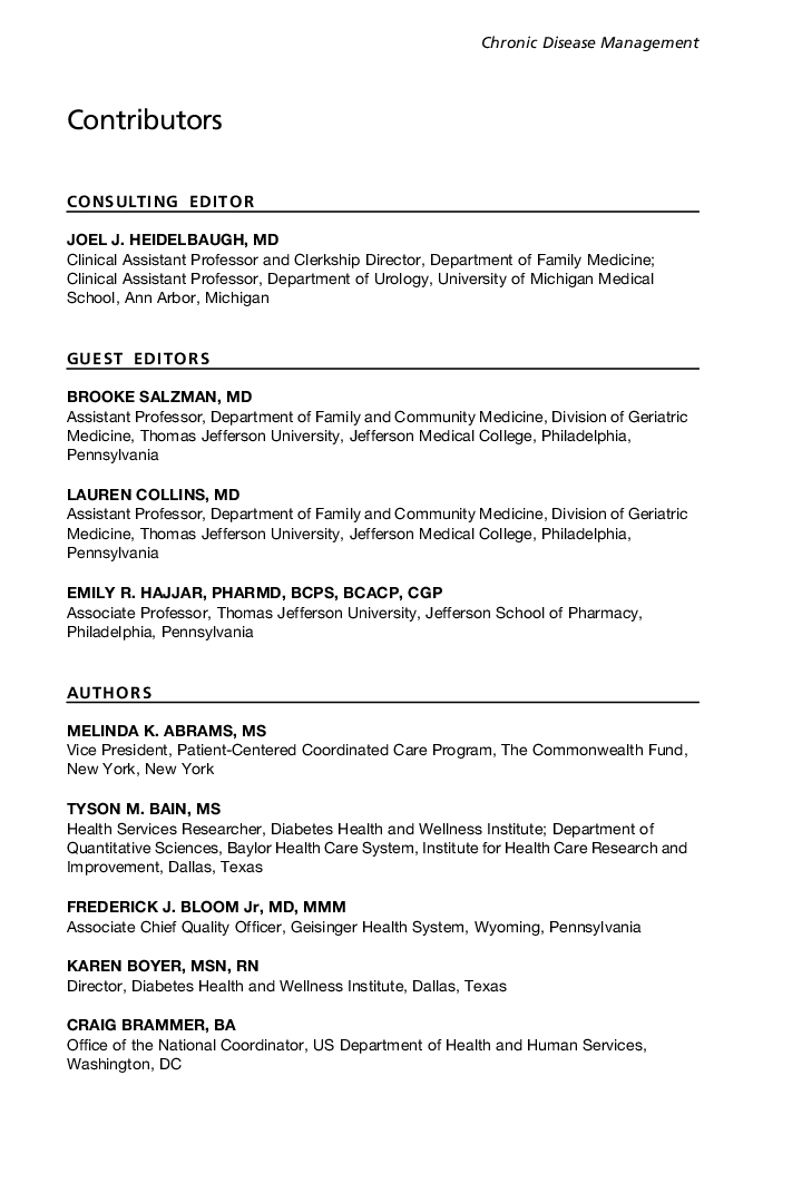 Contributors