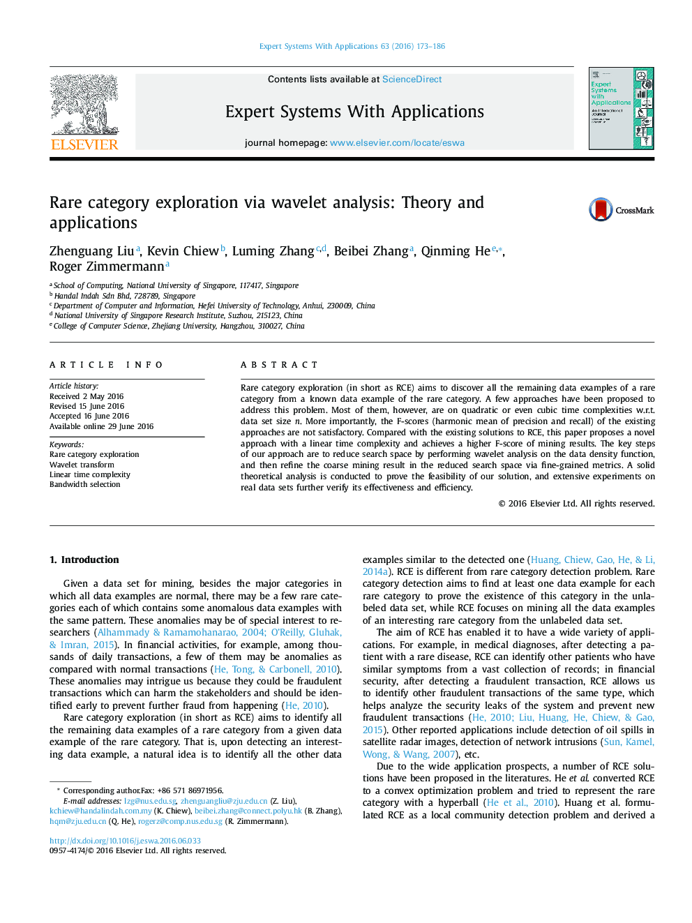 Rare category exploration via wavelet analysis: Theory and applications