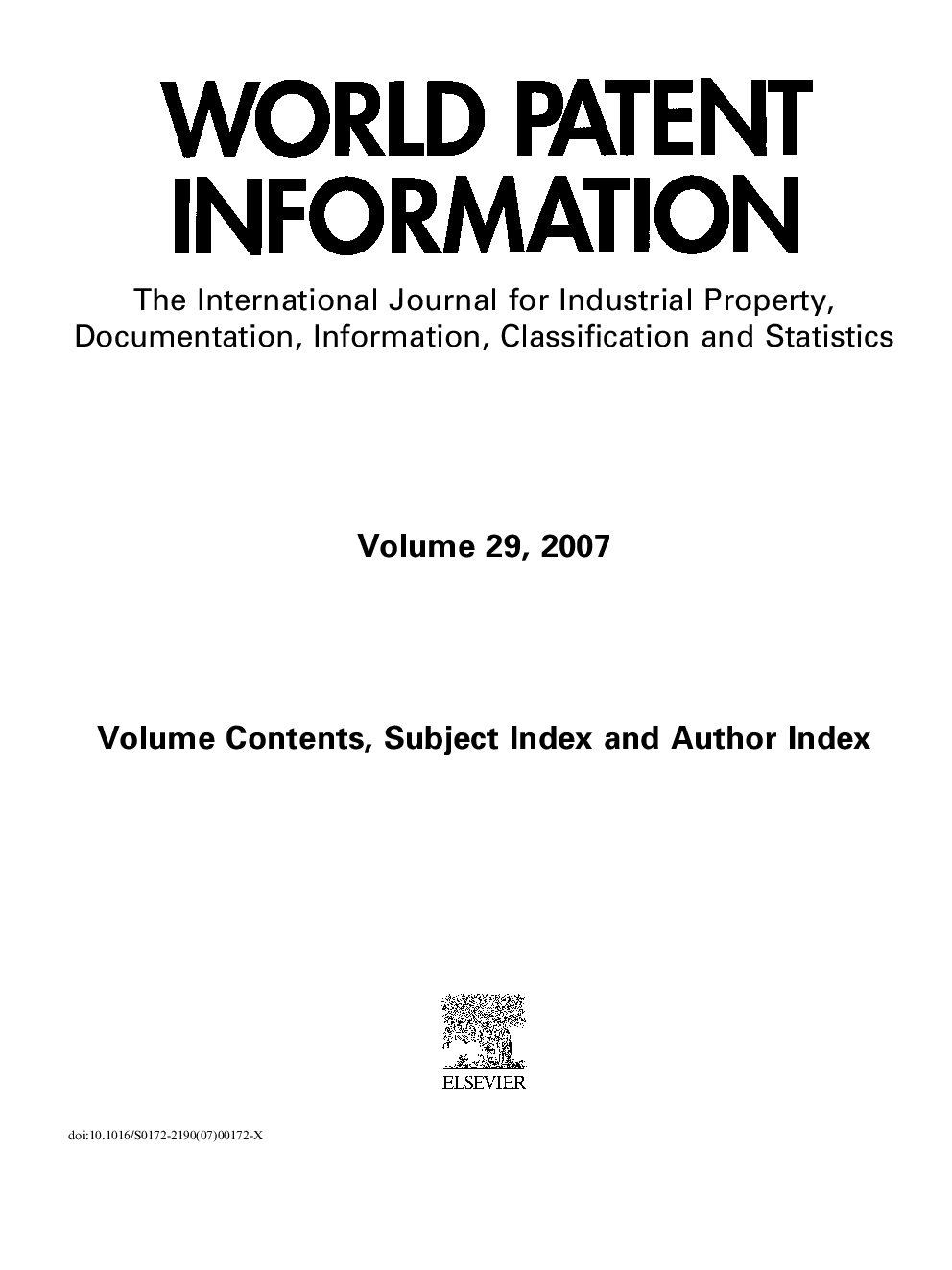 Volume contents, Subject index and Author index