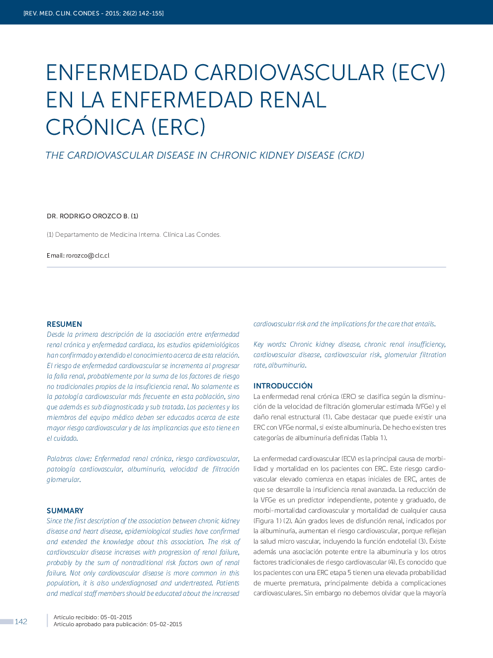 ENFERMEDAD CARDIOVASCULAR (ECV) EN LA ENFERMEDAD RENAL CRÓNICA (ERC)