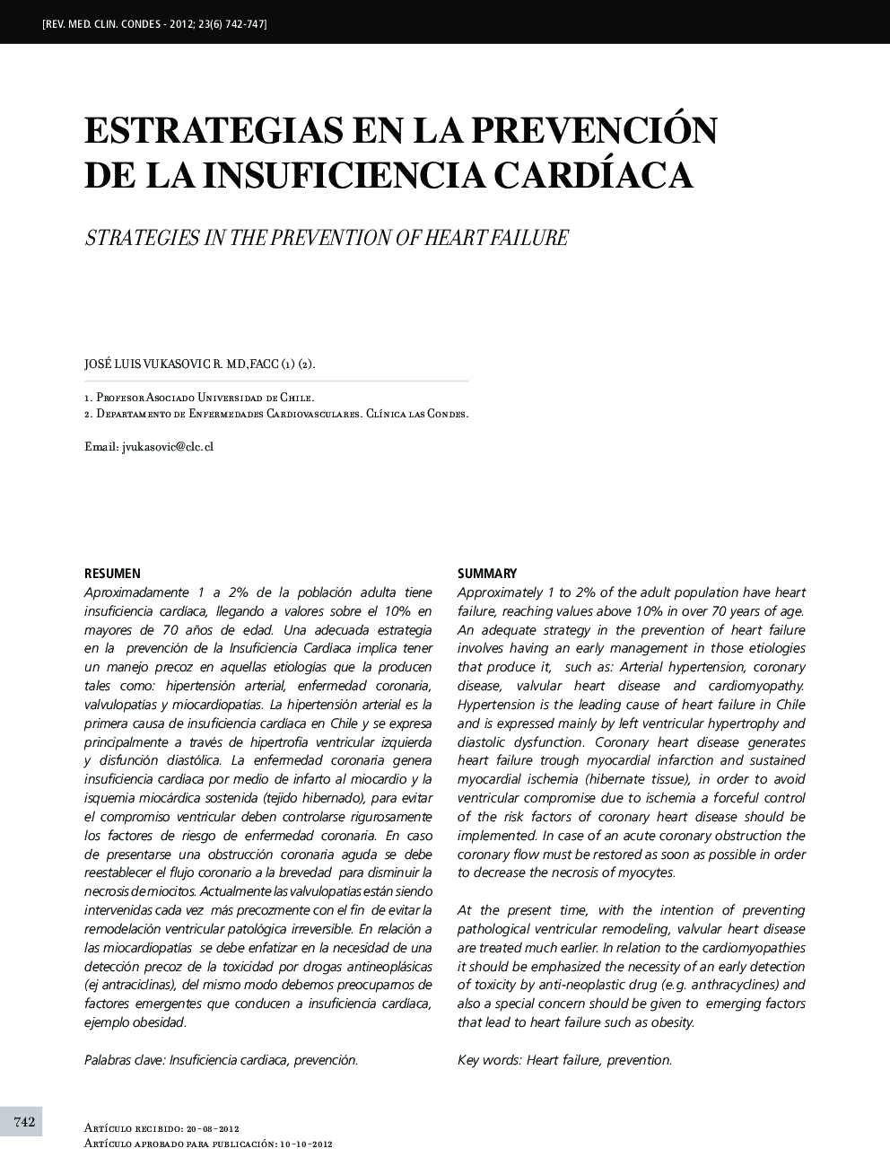 Estrategias en la prevención de la insuficiencia cardíaca