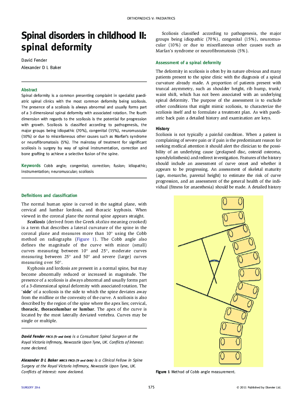 Spinal disorders in childhood II: spinal deformity