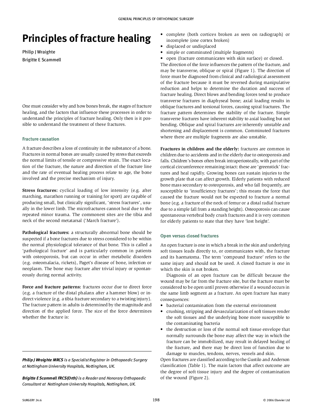 عکس صفحه اول مقاله: Principles of fracture healing Principles of fracture healing