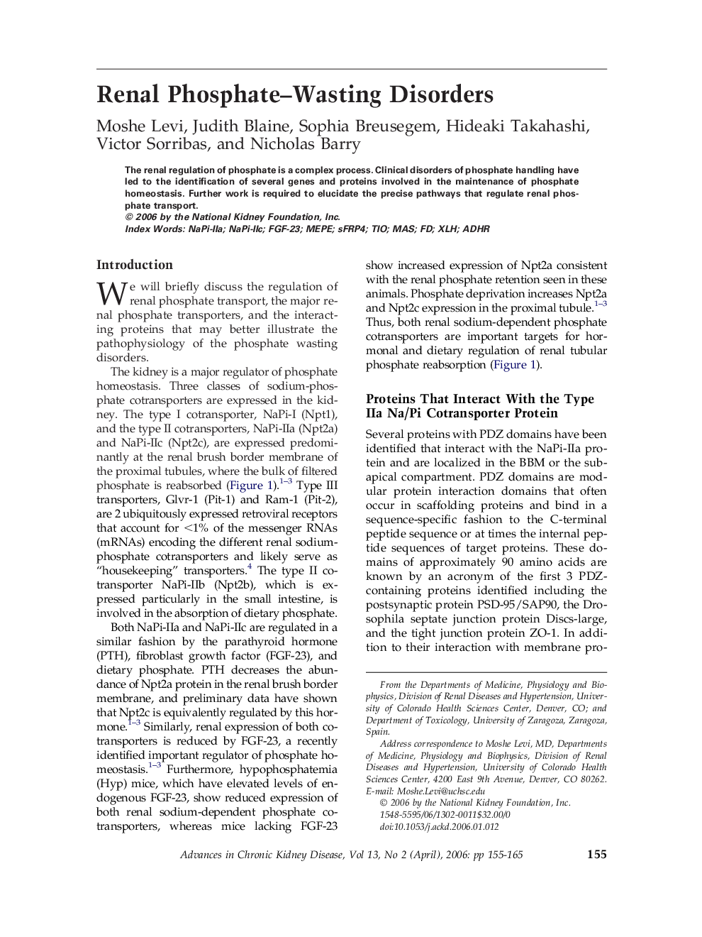 Renal Phosphate-Wasting Disorders