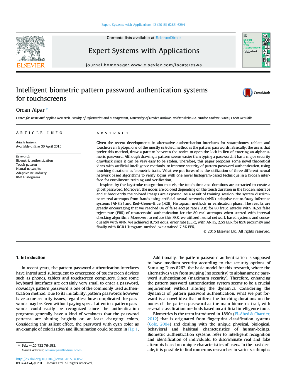 Intelligent biometric pattern password authentication systems for touchscreens