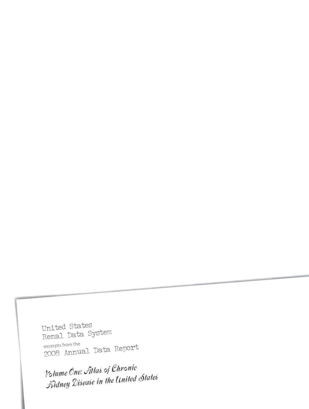 Atlas of Chronic Kidney Disease in the United States Title Pages