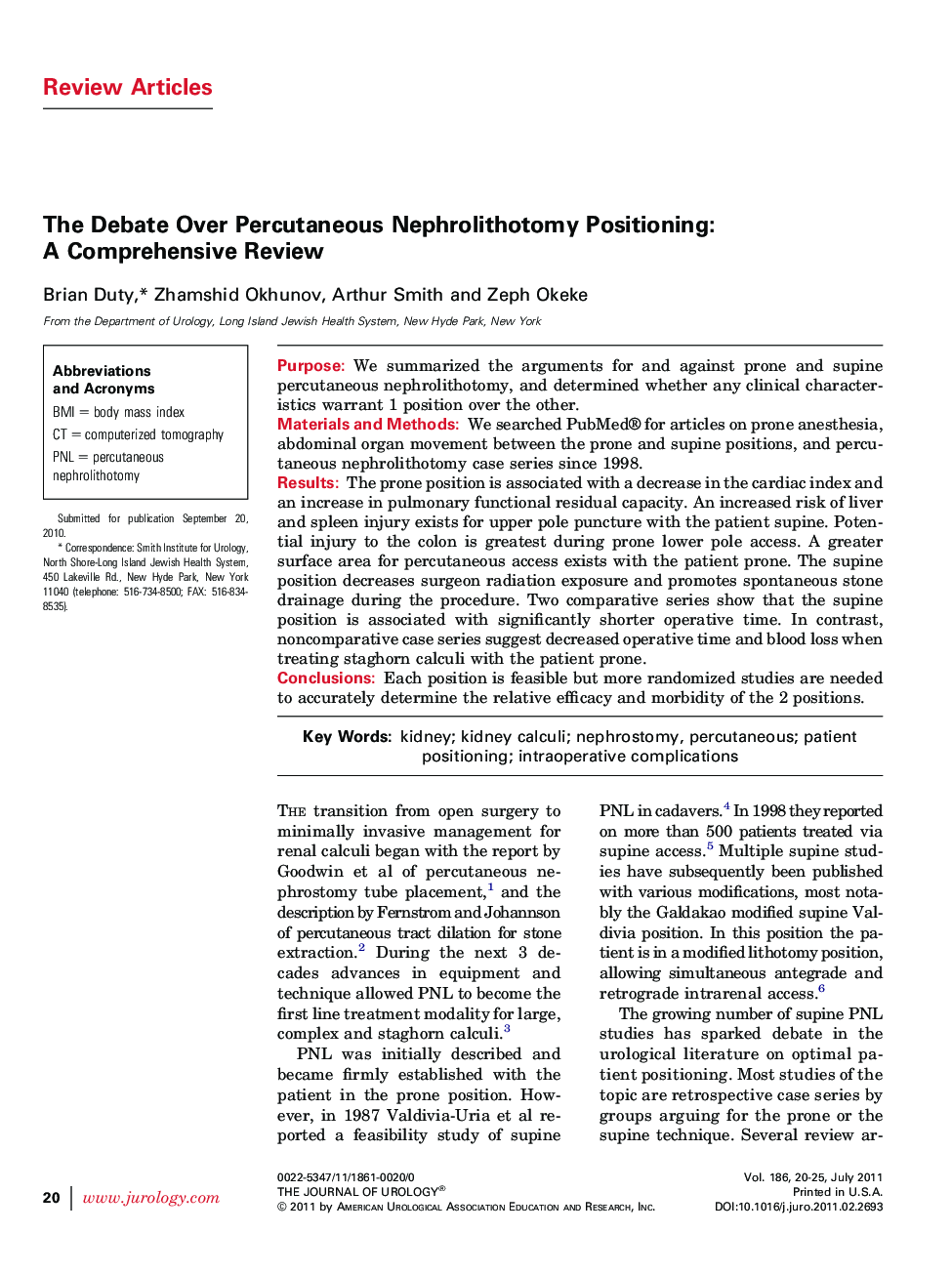 The Debate Over Percutaneous Nephrolithotomy Positioning: A Comprehensive Review