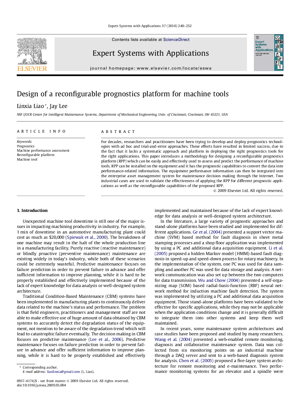 Design of a reconfigurable prognostics platform for machine tools