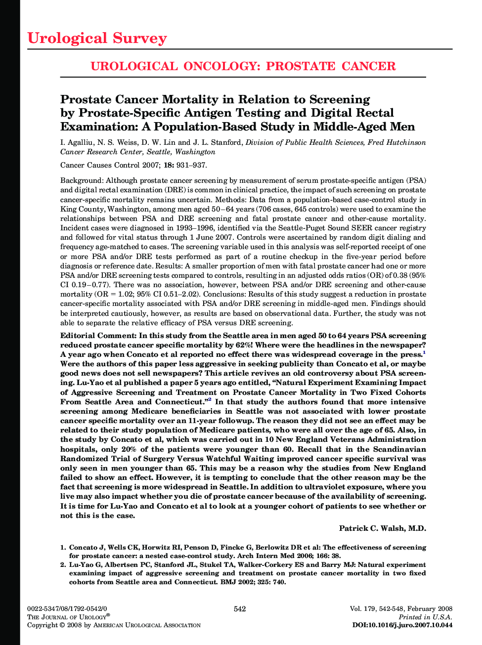 Urological Oncology: Prostate Cancer