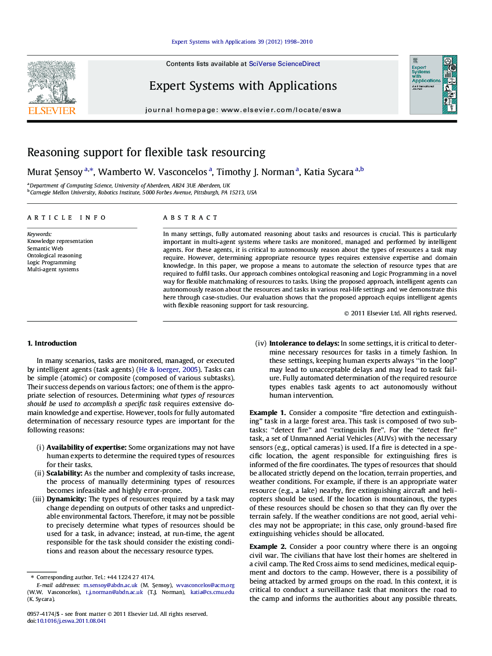 Reasoning support for flexible task resourcing