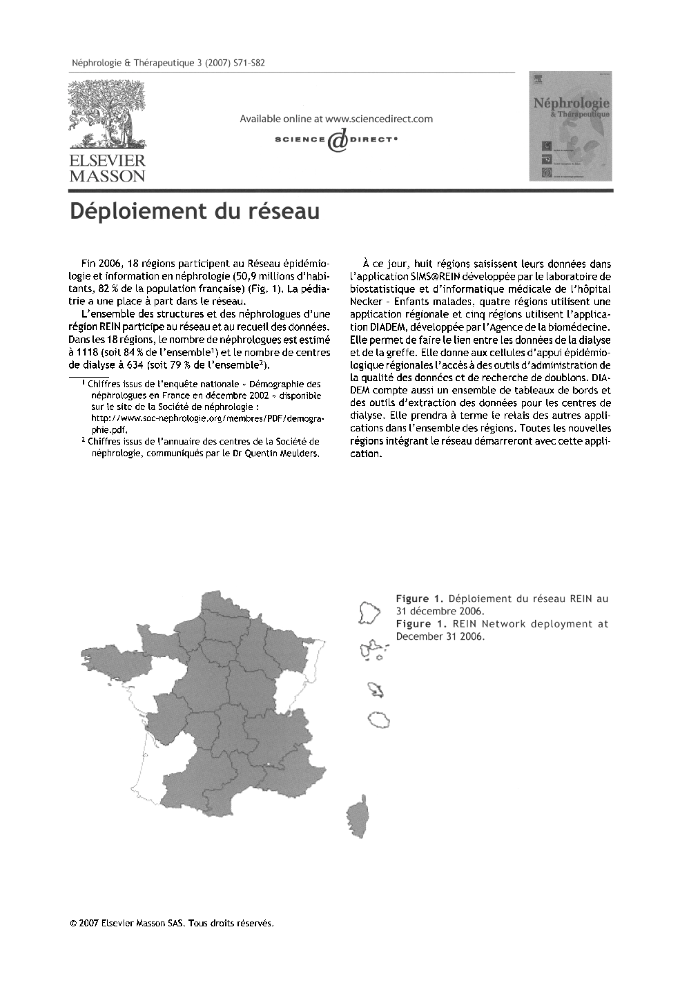 Déploiement du réseau