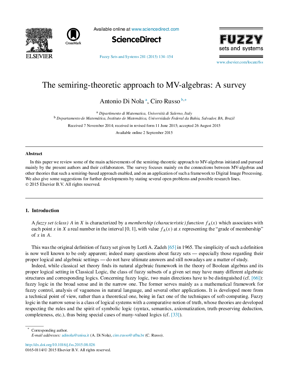 The semiring-theoretic approach to MV-algebras: A survey