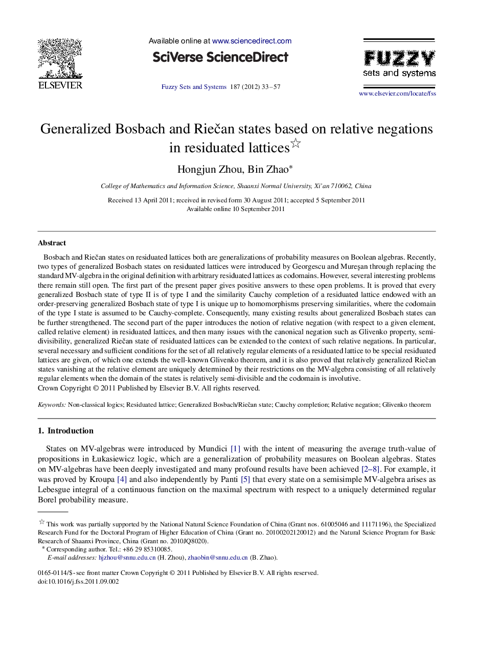 Generalized Bosbach and Riečan states based on relative negations in residuated lattices 