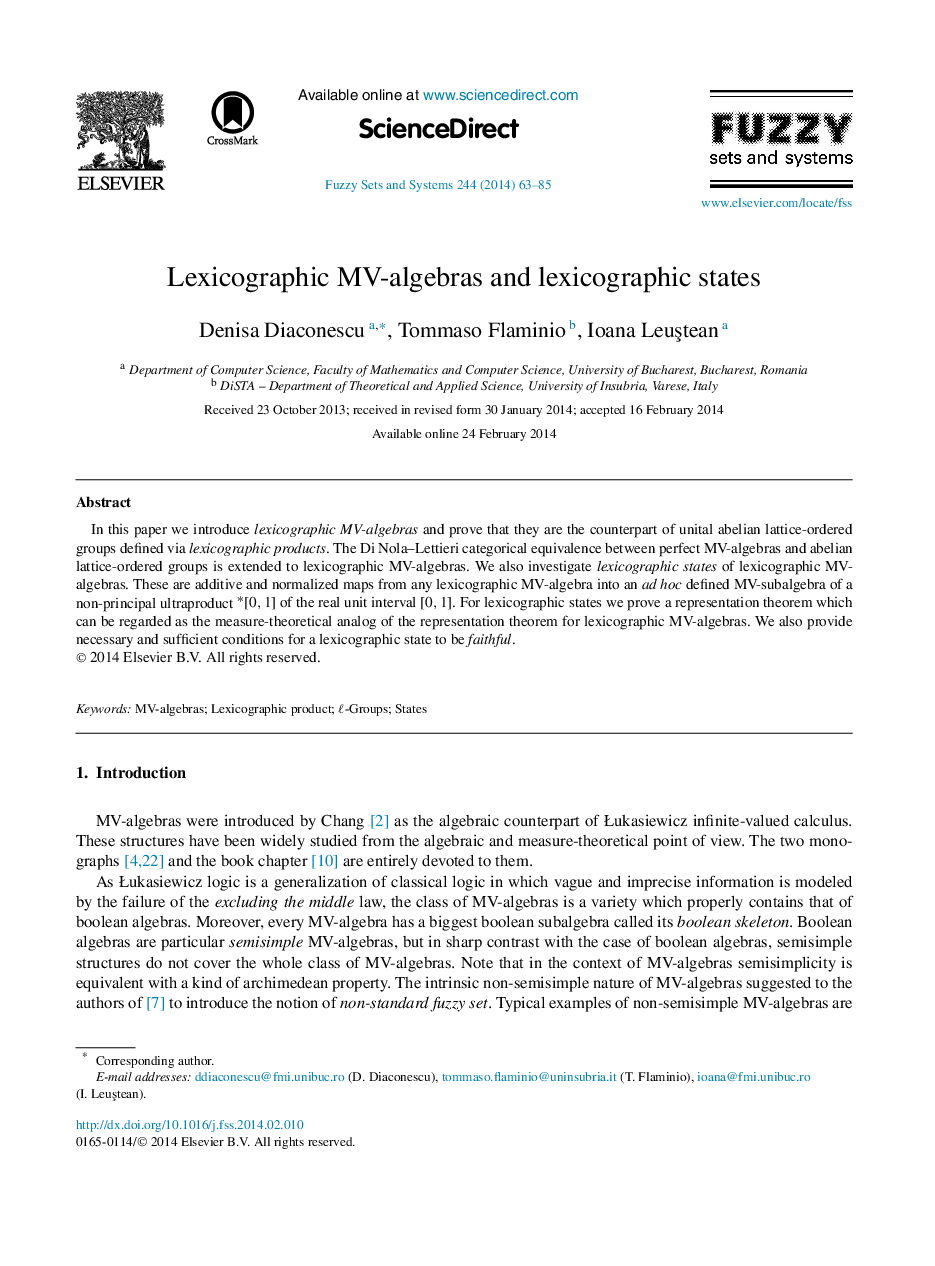 Lexicographic MV-algebras and lexicographic states