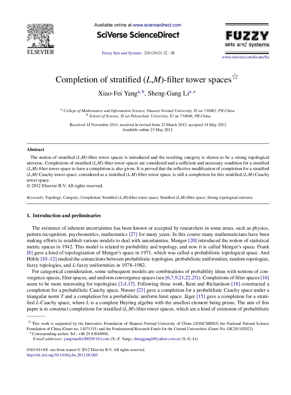 Completion of stratified (L,M)-filter tower spaces 