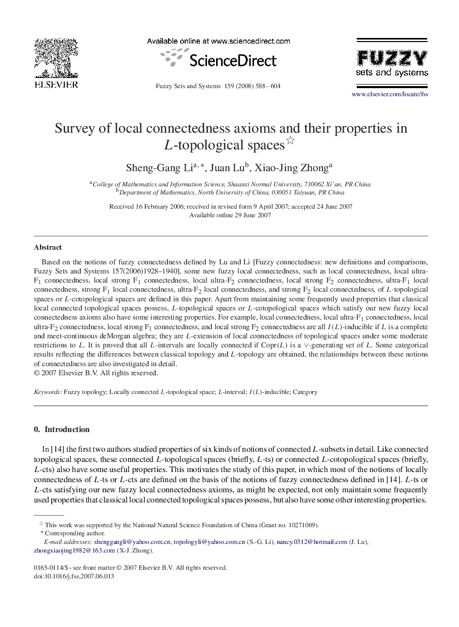 Survey of local connectedness axioms and their properties in L-topological spaces 