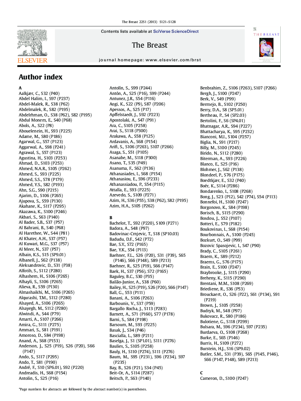Author index