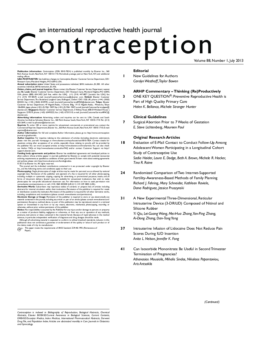 Contents