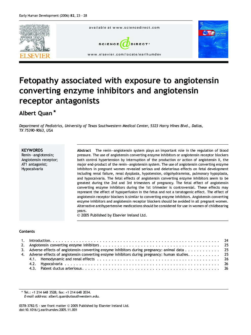 Fetopathy associated with exposure to angiotensin converting enzyme inhibitors and angiotensin receptor antagonists