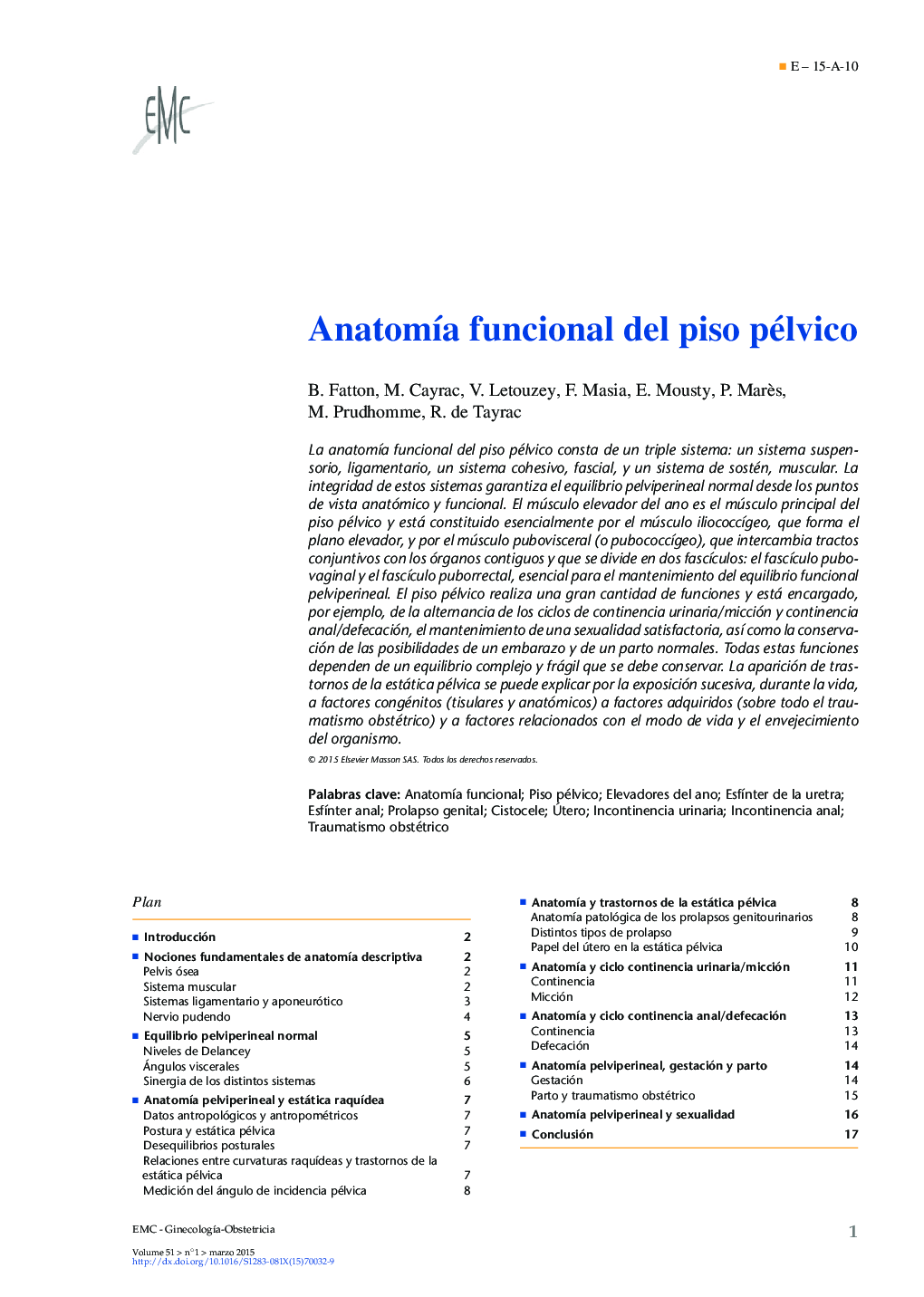 AnatomÃ­a funcional del piso pélvico