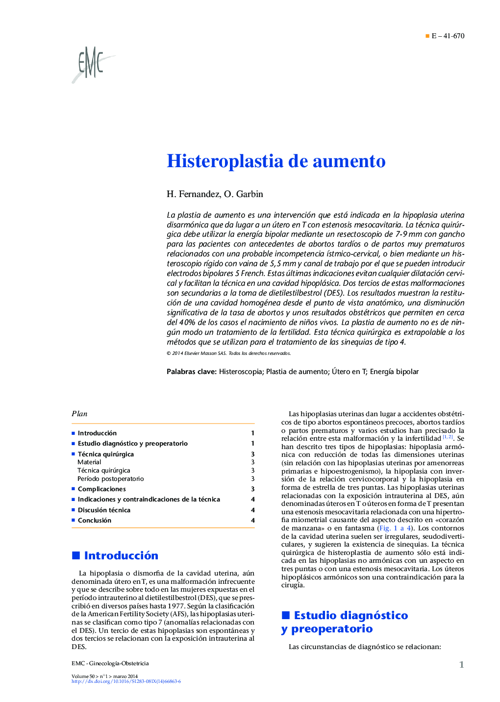 Histeroplastia de aumento