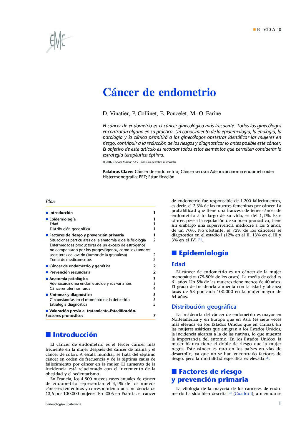 Cáncer de endometrio