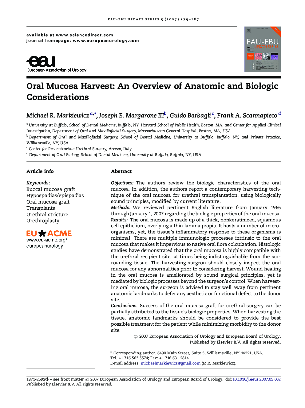 Oral Mucosa Harvest: An Overview of Anatomic and Biologic Considerations