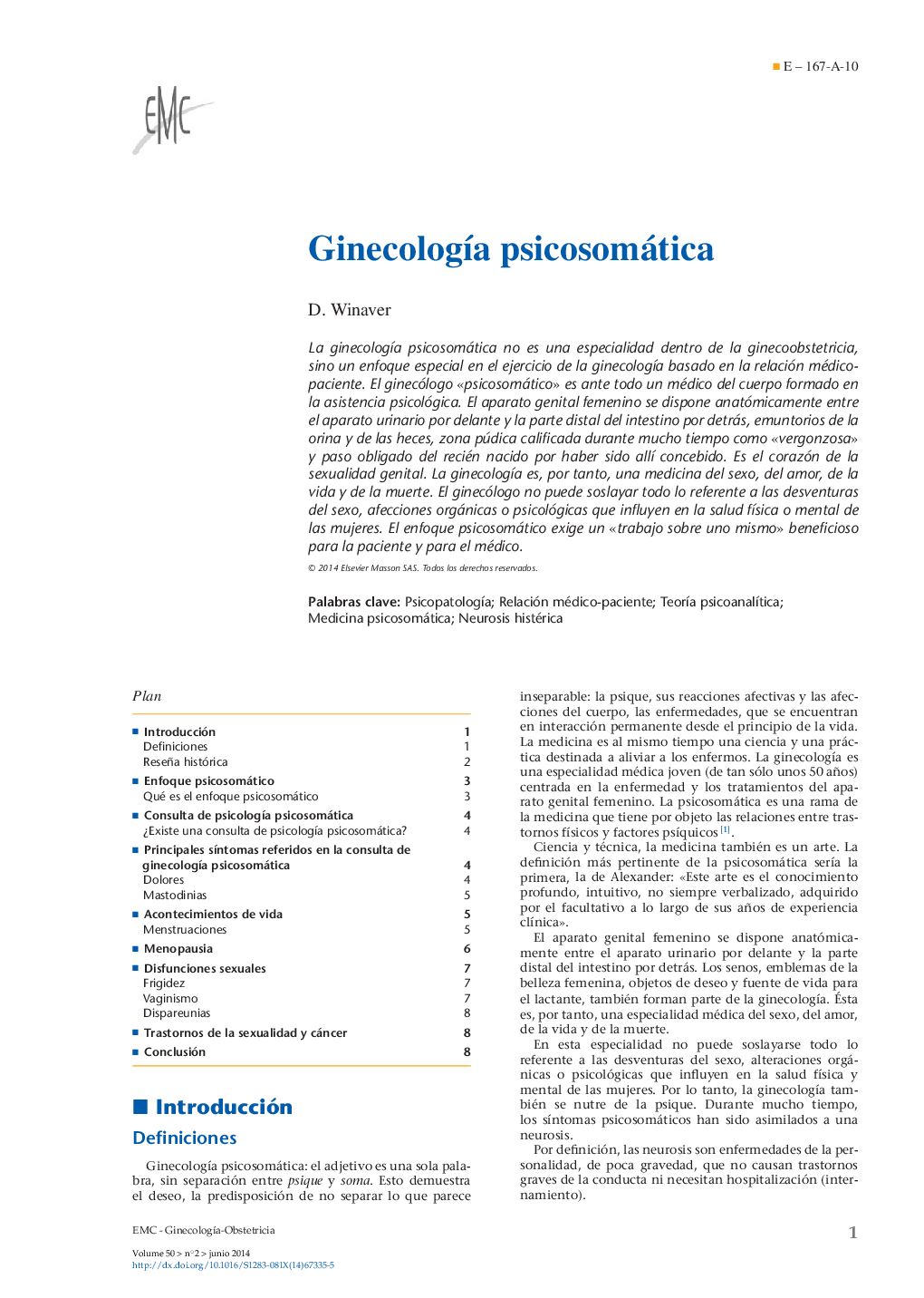 Ginecología psicosomática