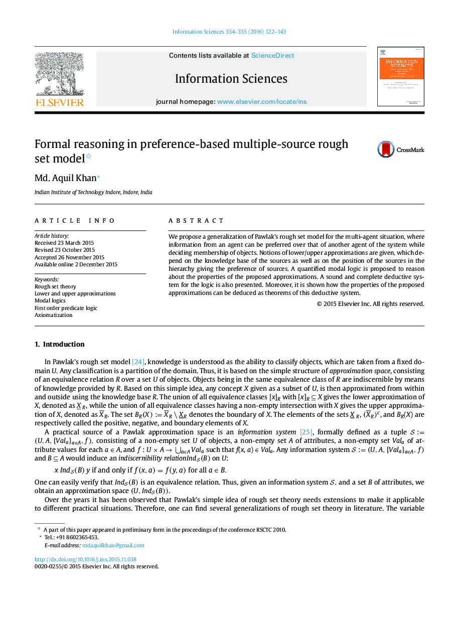 Formal reasoning in preference-based multiple-source rough set model 