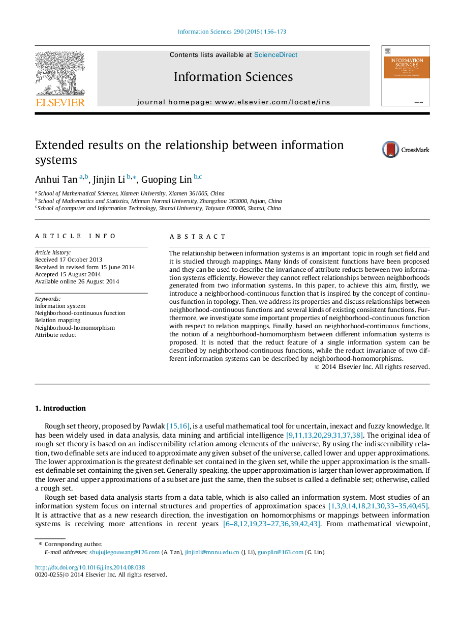 Extended results on the relationship between information systems